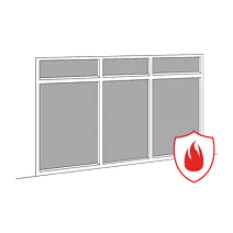 Stolarka aluminiowa przeciwpożarowa EI30, EI60, EI120