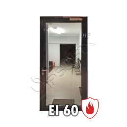 Drzwi przeciwpożarowe aluminiowe o odporności ogniowej EI60