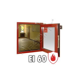 Okna przeciwpożarowe EI60 aluminiowe - otwierane i stałe (fix)  