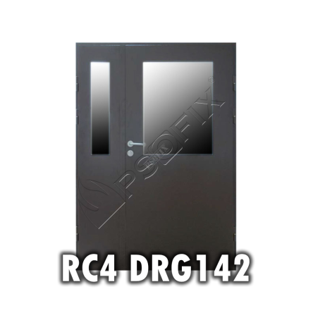 DRG142 - Drzwi antywłamaniowe 2-skrzydłowe w klasie RC4