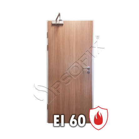 Drzwi przeciwpożarowe drewniane o odporności ogniowej EI60