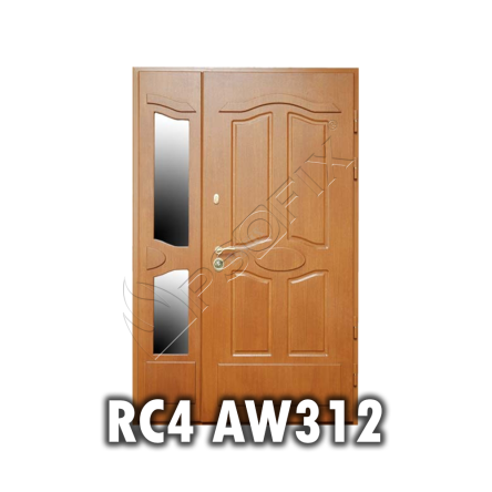 AW312 - Drzwi antywłamaniowe dwuskrzydłowe w klasie RC4