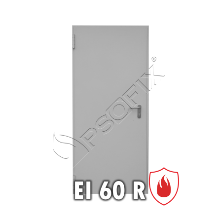 Drzwi przeciwpożarowe stalowe płaszczowe EI60 90' (rewersyjne - dwukierunkowe) 