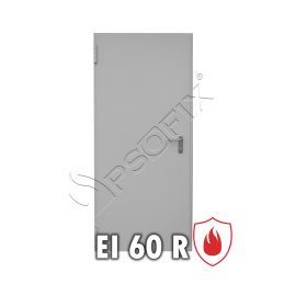 Drzwi przeciwpożarowe stalowe płaszczowe EI60 90' (rewersyjne - dwukierunkowe) 